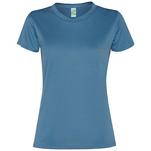 T-shirt de sport personnalisé pour femme 100g Slam ROLY Bleu tempête